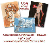 collecible art, collectable art available on eBay ACEO SFA